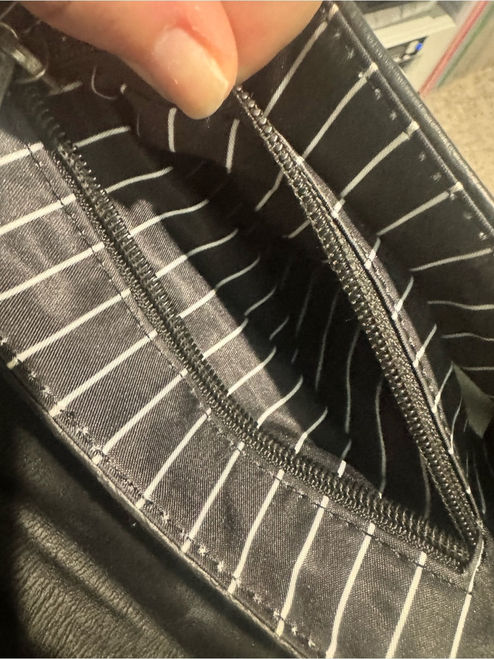 Loungefly Nightmare Before Christmas Black Studded Crossbody Bag with Bat Accent - Picture 5 of 7